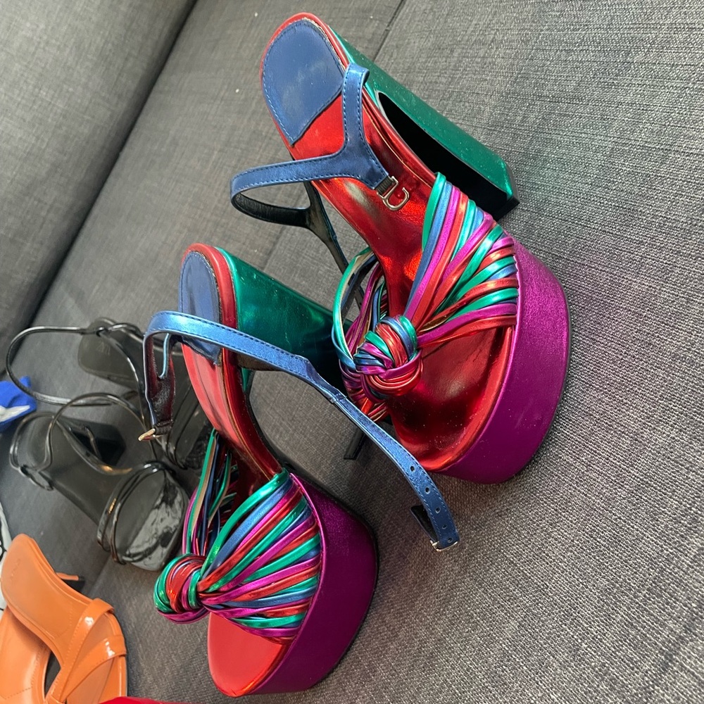 Kurt Geiger Multicolor Strappy Heels